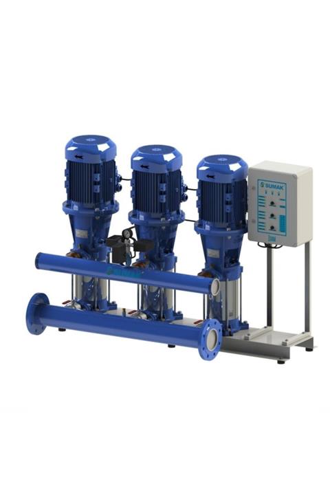 Sumak SHT 24 C 750/6 Düşey Milli Kademeli Üç Pompalı Hidrofor