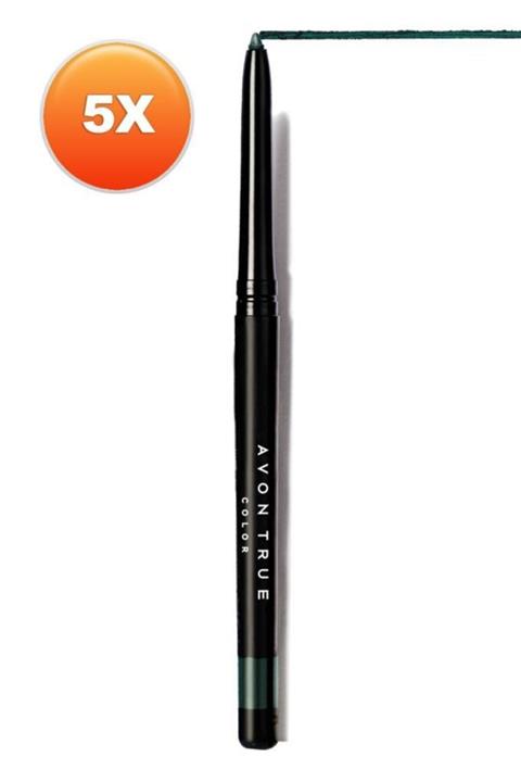 AVON Glimmersticks Açılıp Kapanabilen Göz Kalemi Emerald Beşli Set