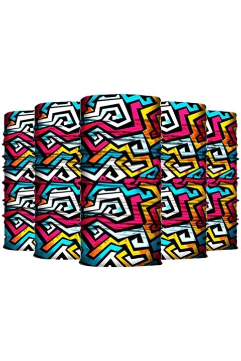 Knmaster Mage Buff Bandana Boyunluk Maske Saç Bandı 5'li Paket