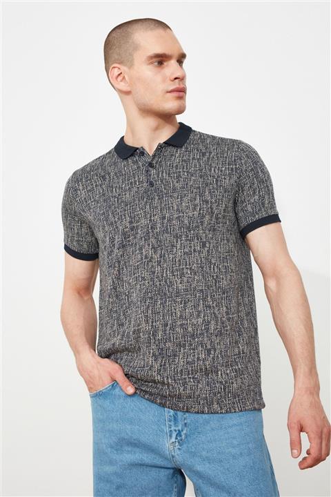 TRENDYOL MAN Bej Erkek Slim Fit Kısa Kollu Polo Yaka T-shirt TMNSS21PO0224