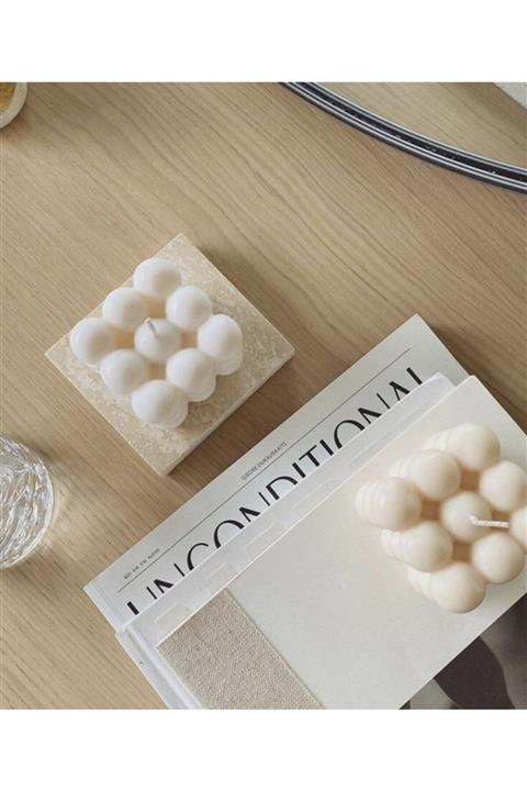 Lavin 2'li Beyaz Kokulu Bubble Mumlar