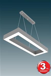 Hegza Lighting Mesıta ( Gri Kasa, Beyaz Işık ) Ledli Modern Led Avize