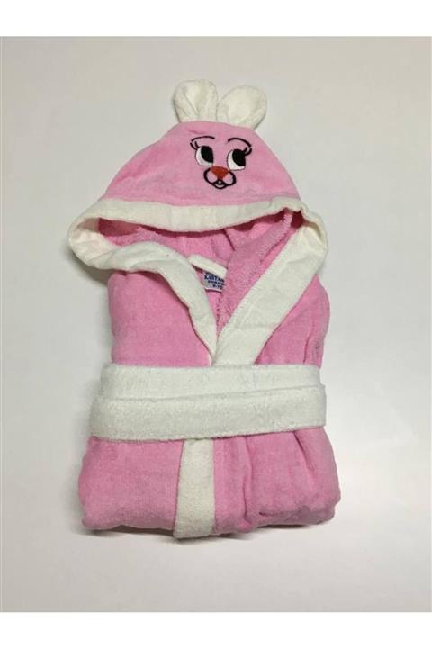 Durul Kapşonlu Kulaklı Çocuk Bornoz