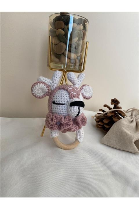 YANNS Amigurumi Organik Çıngıraklı Diş Kaşıyıcı Geyik