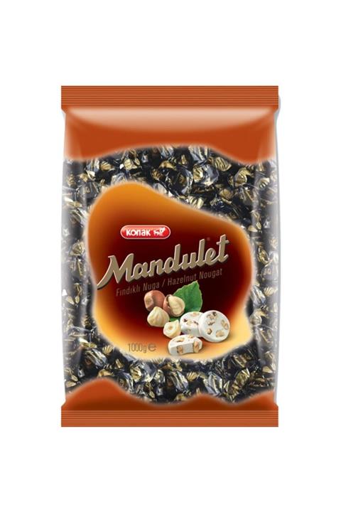 KONAK Bayramlık Mandulet Fındıklı Nuga 1000 gr