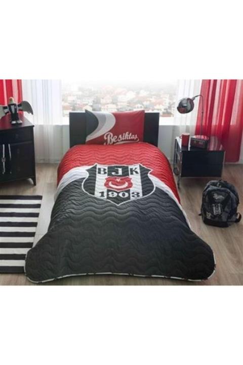 Taç Tek Kişilik Beşiktaş Yatak Örtüsü Lisanslı Orjinal