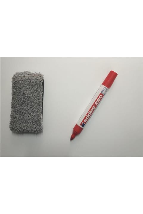 Edding Kırmızı Tahta Kalemi Ve Silgi 260