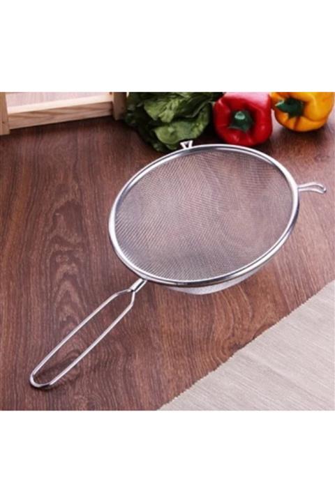 ELİTEHOME 17 Cm Metal Saplı Kalaylı Un Şeker Bakliyat Süzgeci