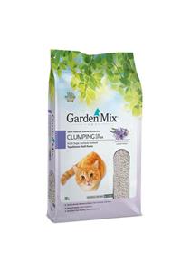 Gardenmix Garden Mix Ince Taneli Topaklaşan Lavantalı Doğal Kedi Kumu 10 Lt