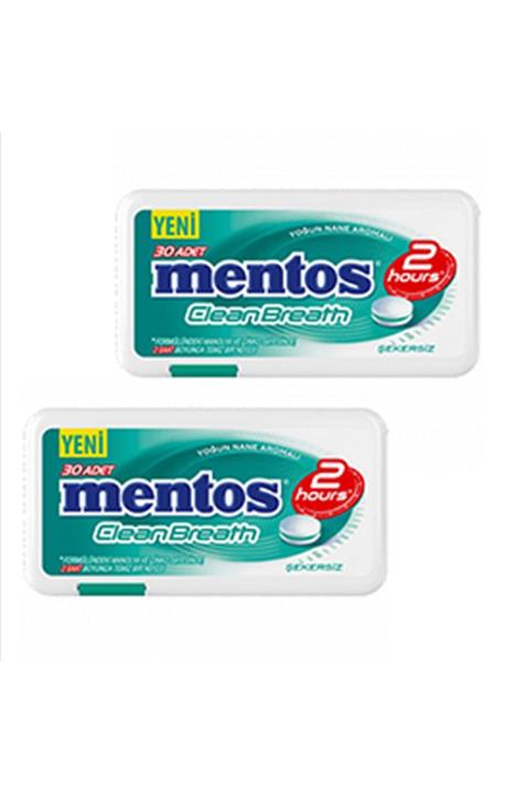 Vivident Mentos Clean Breath 21gr Plastik Kutu Yoğun Nane '' 2 Adet ''