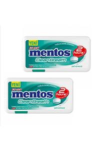 Vivident Mentos Clean Breath 21gr Plastik Kutu Yoğun Nane '' 2 Adet ''