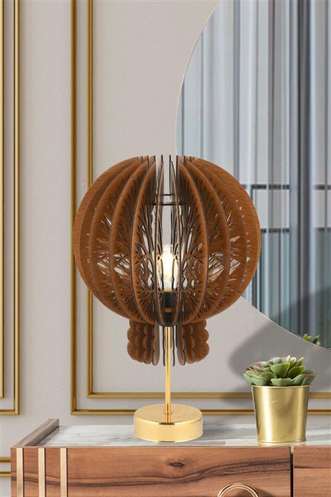 BCD TASARIM AYDINLATMA Forest Lazer Kesim Metal Ayaklı Masaüstü Lamba Abajur