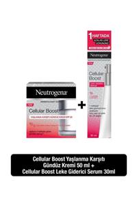 Neutrogena Cellular Boost Leke Giderici Serum 30 Ml + Cellular Boost Gündüz Kremi 50ml