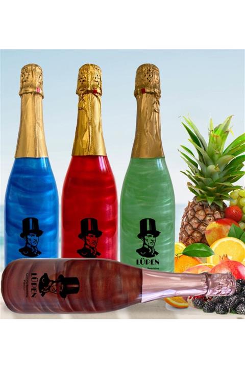 Lüpen Simli Lux Tropik Meyve Sx On The Beach Nane Limon Karadut Aromalı 750 ml Gazlı İçecek 4 Adet