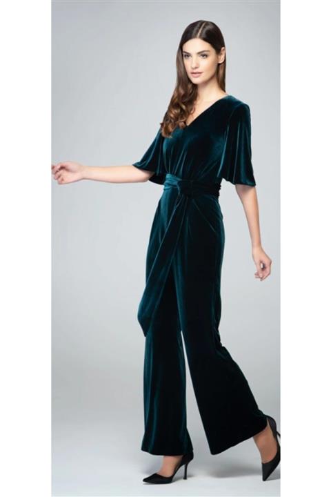 hilaltrendd Hilaltrend Çan Kollu Kadife Tulum