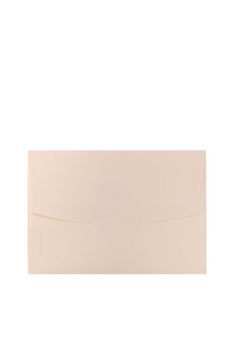 Ege 16x23cm Tuale Desen Krem 230gr Lüks Davetiye Zarfı - 50 Adet