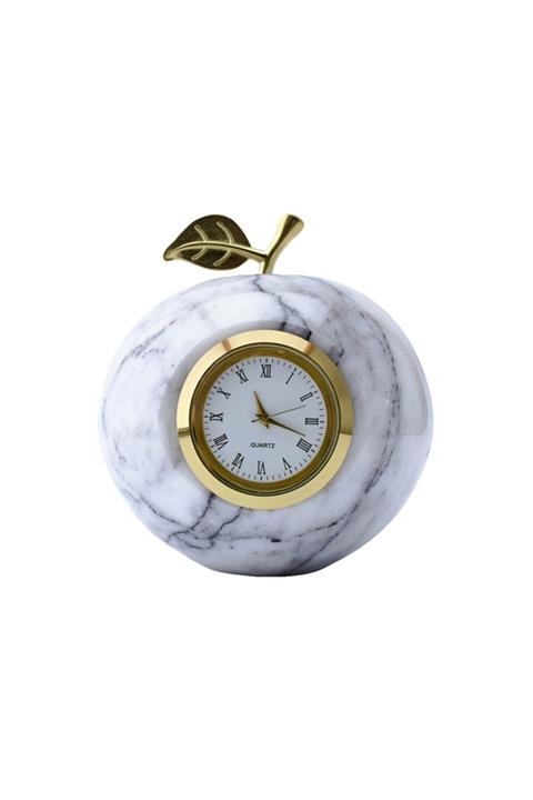 Spike Concept Beyaz Özel Tasarım Mermer Saat