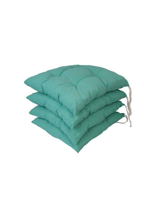 Konforcu 4'lü Fırsat Set Mint Yeşili Duck Keten Sandalye Minderi