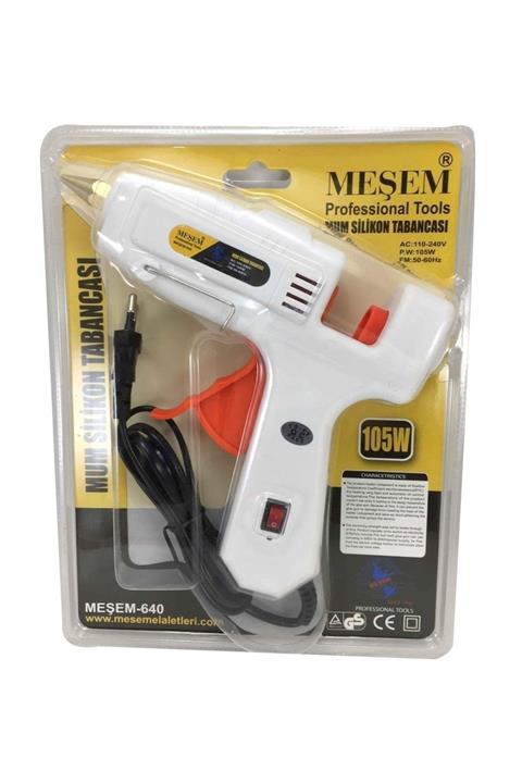 Meşem 105 W Profesyonel Sıcak Silikon Tabanca Düğmeli