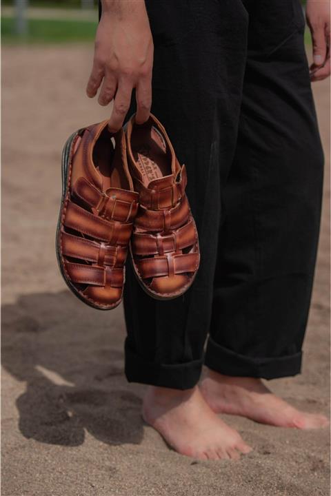 Wadork Hakiki Deri Tam Ortopedik Sandalet