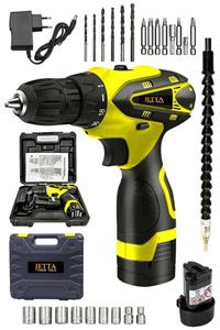 Jetta Power Tools 24v 4ah Lion Batarya Metal Şanzuman Çift Akülü Vidalama 24 Adet Set