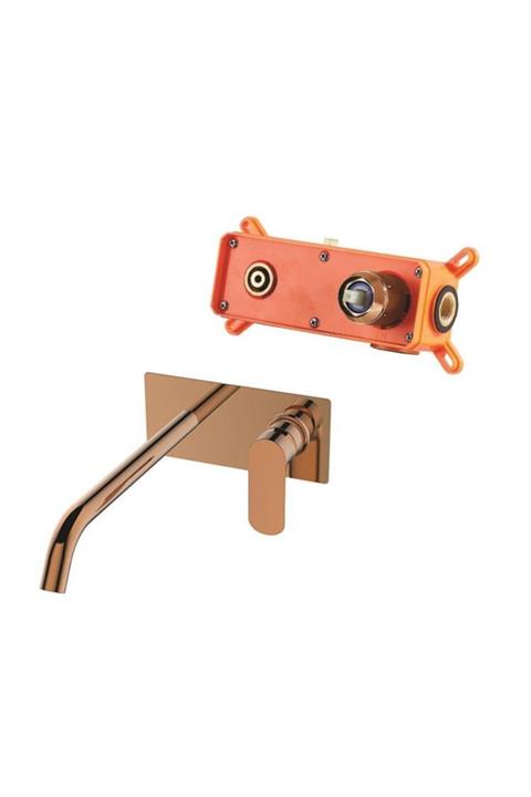 Bien Ankastre Lavabo Bataryası Seti Round - Rose Gold