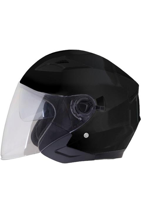 Shiro Shıro Sh450 Yarım Kask Güneş Vizörlü Ce Onaylı Mat Siyah