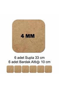 orhanucuzluk Mdf Supla Tabanı Seti 12 Parça ( 4mm ) Kare