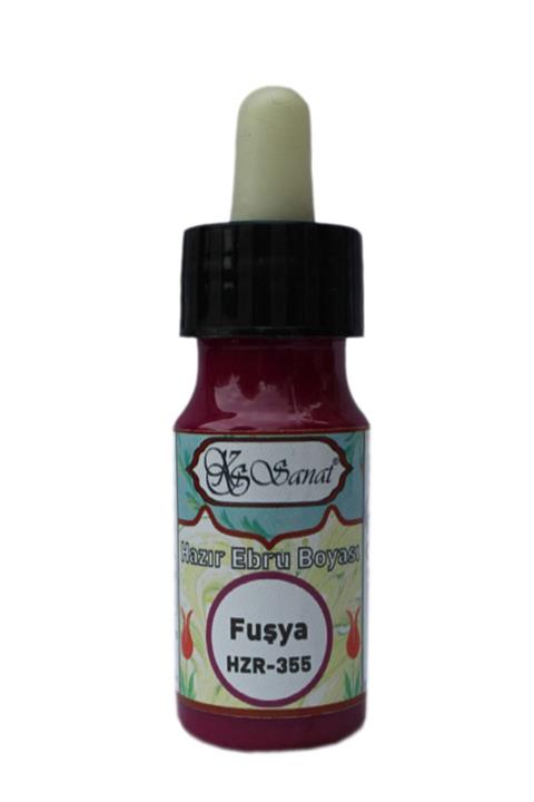 Koza Sanat Ebru Boyası Fuşya Damlalıklı 30 Ml - Hzr - 355