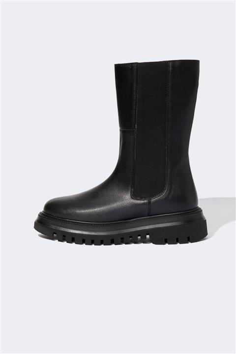 DeFacto Kadın Suni Deri Tırtıklı Taban Chelsea Bot