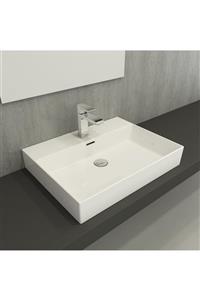 Bocchi Milano Lavabo 60 Cm Parlak Beyaz 1376-001-0126