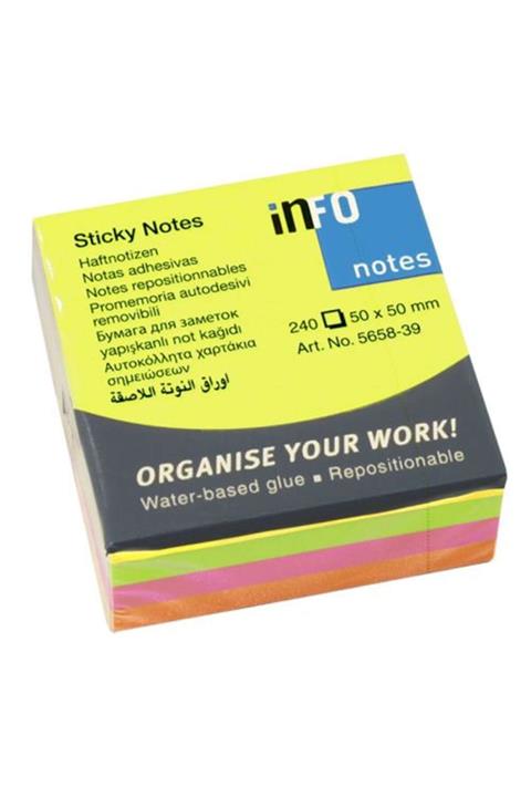 Trodat Info Notes 50X50 Mini Küp Karışık R. Postit 565839