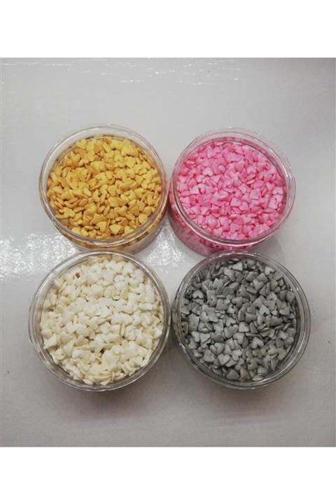 Dr. Gusto Dr Gusto Kalp Konfeti Draje Süsleme Şekeri Set 4 Renk