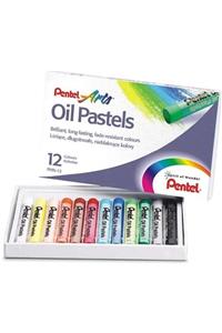 Pentel Renkli Yağlı Pastel Boya 12'li