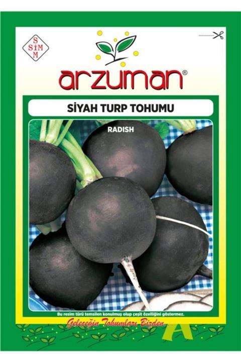 GüçlüTedarik Siyah Turp Tohumu 2000 Tohum 25 Gram