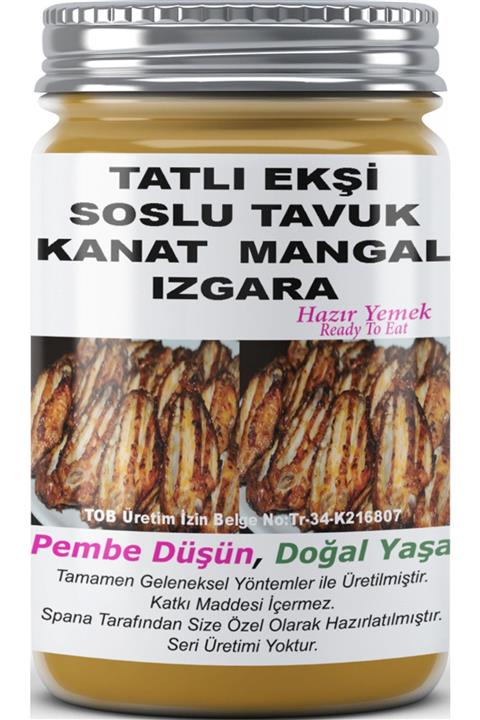 SPANA Tatlı Ekşi Soslu Tavuk Kanat Mangal Izgara Ev Yapımı Katkısız 330gr