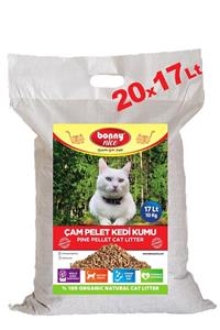 Bonny Nice Doğal Pellet Çam Peleti Kedi Kumu 10 Kg 17 L X 20 Paket