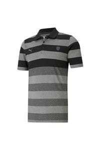 Puma Ferrarı Style Strıped Polo Black 59987901