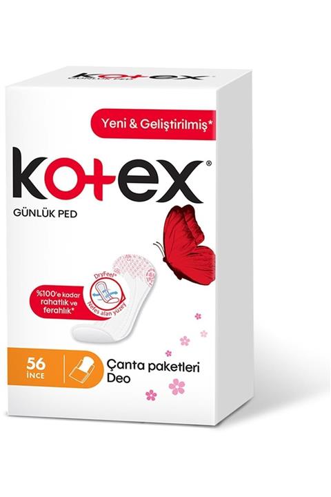 Kotex Marka: Lightdays Günlük Ped Parfümlü Ince 56'lı