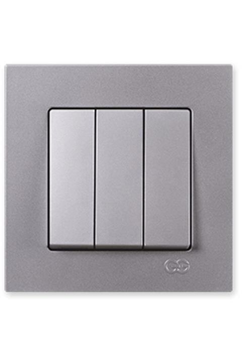 Günsan Gümüş Üçlü Anahtar Çerçeveli