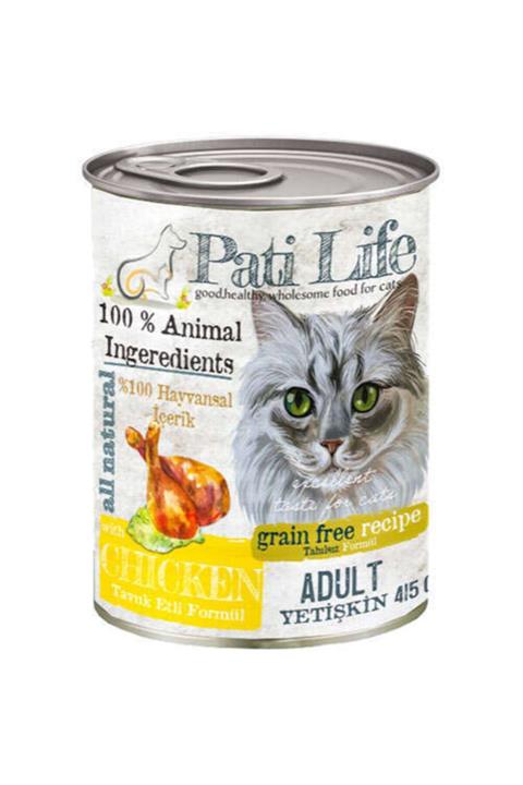Pati Life Tavuk Etli Yetişkin Kedi Konservesi 415 Gr 12 Adet
