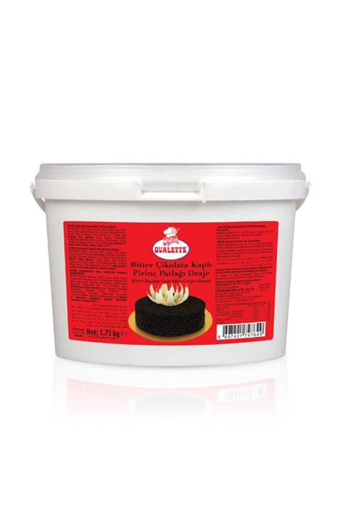 Katsan Ovalette Bitter Çikolata Kaplı Pirinç Patlağı Draje 1750 G