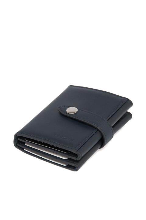 Tergan Lacivert Deri Erkek Kredi Kartlık 01625M80