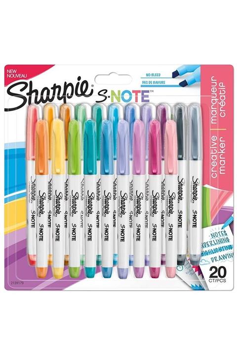 Sharpie Marka: Snote 20 Li Kreatif Permanent Markör Kesik Uç 2139179 Kategori: Fosforlu Kalemler