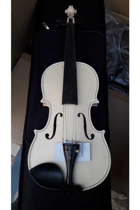 VALERIA Ham Cilasız Üst Kalite Ful Abanoz Aksamlı Tam Boy Keman Seti-kılıf-yay-reçine