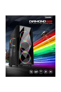 Dark Mid Tower 500w 80+ Bronze Dıamond Pro Dkchdıamondpro580br Atx Pc Kasası Pencereli Siyah