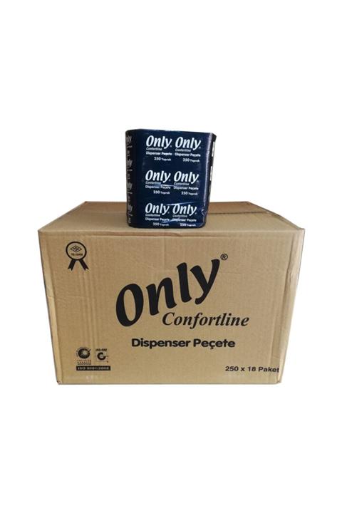 Only Confortline Dispenser Peçete - 250 Adetlik 18 Paket / Koli
