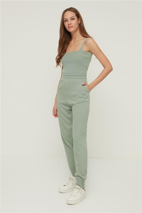 TRENDYOLMİLLA Haki Triko Alt-Üst Takım THMAW22AU0438