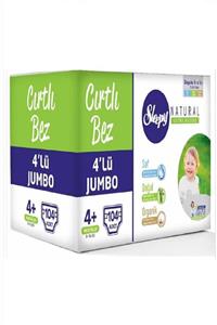 Sleepy Cırtlı Bebek Bezi 4+ Beden 9-16 kg 104 Adet