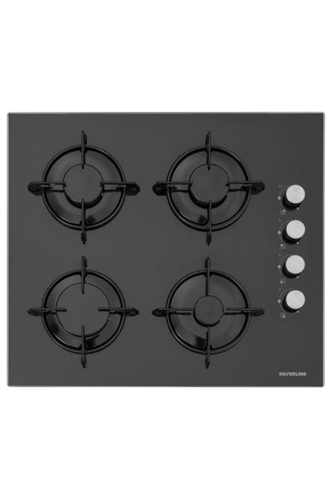 Silverline Siyah Cam Ankastre Set (2240 Conıc 60+cs5349b01+bo6501b01)